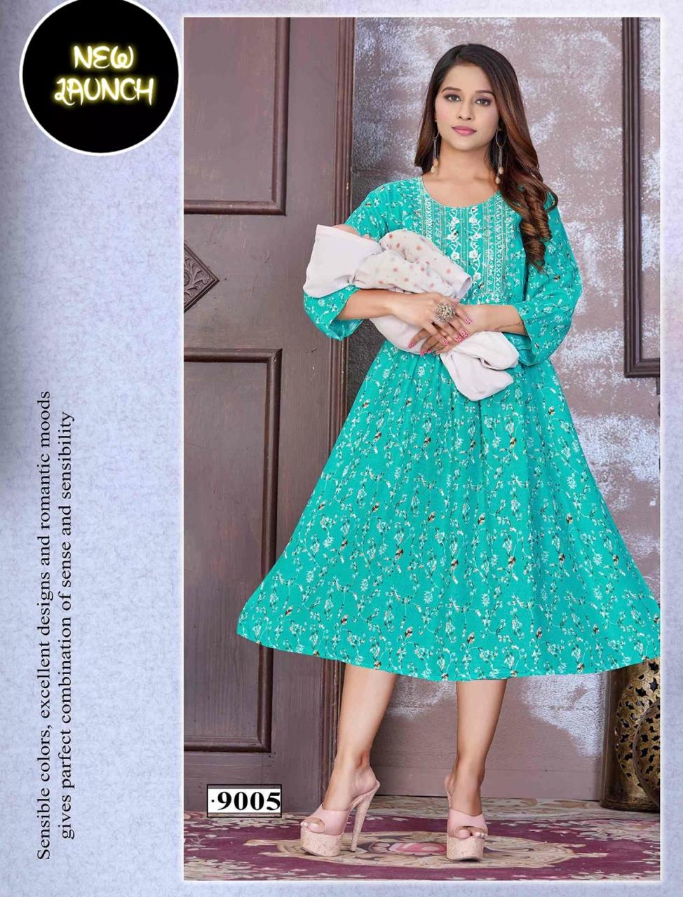 Jlf Haldi Vol 5 Designer Printed Feeding Kurti Catalog
